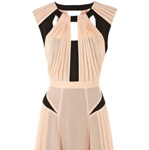 Art deco Warehouse pink and black dress